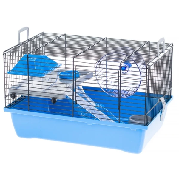 Inter-Zoo Klatka dla myszy , chomika Gino 1 Tube Niebieska 4