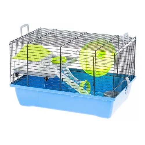 Inter-Zoo Klatka dla myszy , chomika Gino 1 Tube Zielona 420x290x260mm