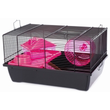 Inter-Zoo Klatka dla myszy , chomika Gino Mini Mouse 420x290x240 różowa