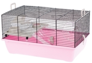 Inter-Zoo Klatka Pinky 1 dla chomikow i innych gryzoni  500x330x270mm  niebieska