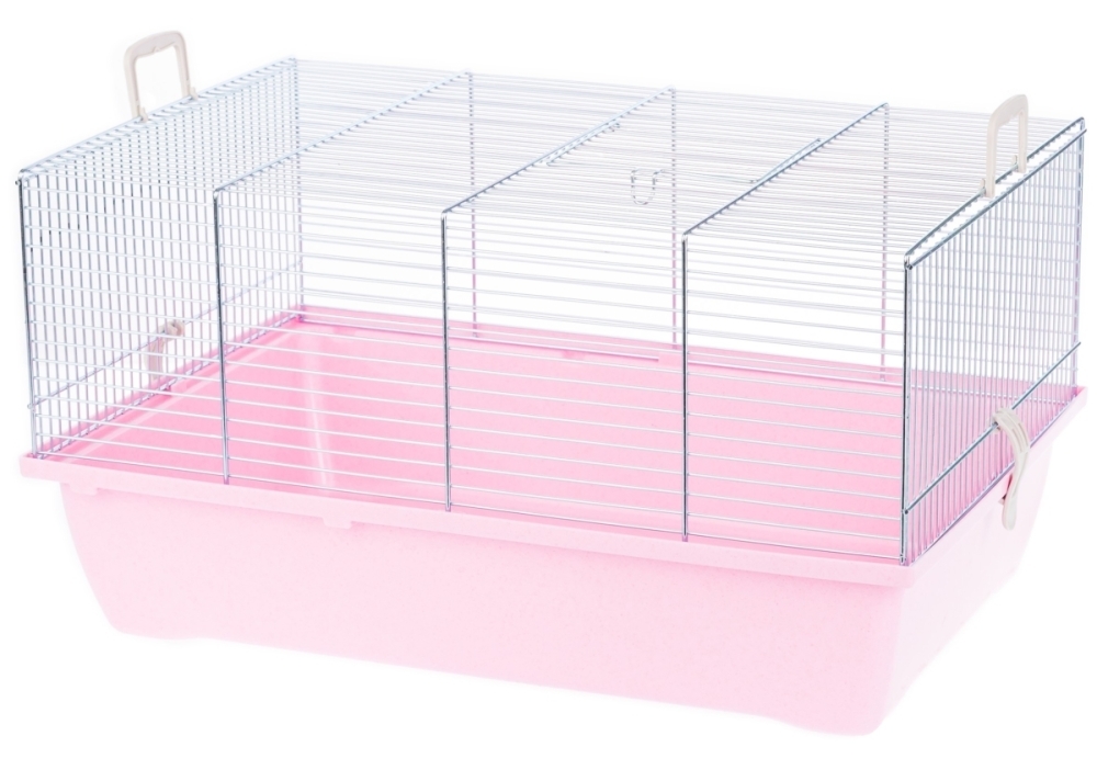 Inter-Zoo Klatka Pinky 1 pusta ocynk dla chomikow i innych gryzoni  500x330x270mm  niebieska
