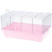 Inter-Zoo Klatka Pinky 1 pusta ocynk dla chomikow i innych gryzoni  500x330x270mm  niebieska