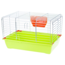 Inter-Zoo Klatka Rabbit 50 dla Królików i Świnek  Ocynk 500x330x330mm zielona składana