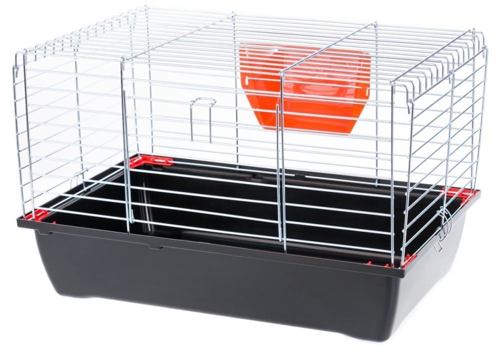Inter-Zoo Klatka Rabbit 50 dla Królików i Świnek  Ocynk 500x330x330mm zielona składana