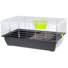 INTER-ZOO Klatka Rabbit 70 dla Królików i Świnek  Ocynk 700x400x330mm  czarno/ziel