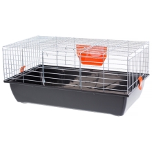 INTER-ZOO Klatka Rabbit 70 dla Królików i Świnek  Ocynk 700x400x330mm  czarno/ziel