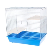 Klatka Inter Zoo dla Szynszyli  ocynk 60cm 580x380x575mm niebieska