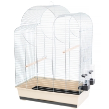 Klatka Inter Zoo dla Papugi Falistej, Nimfy, Kanarka Elisa ocynk 540x340x750mm niebieska