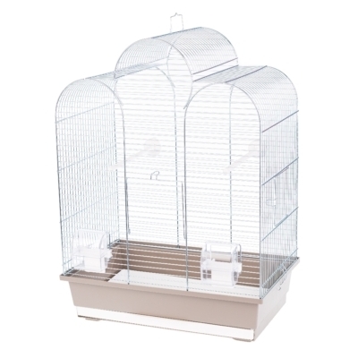 Klatka Inter Zoo dla Papugi Falistej Iza Ocynk 450x280x615mm beż