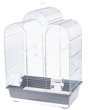 Klatka Inter Zoo dla Papugi Falistej Iza Ocynk 450x280x615mm beż