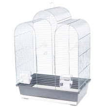 Klatka Inter Zoo dla Papugi Falistej, Nimfy, Kanarka Iza Ocynk 450x280x615mm zielona