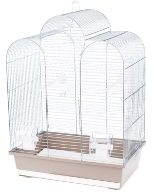 Klatka Inter Zoo dla Papugi Falistej, Nimfy, Kanarka Iza Ocynk 450x280x615mm zielona