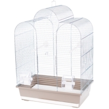 Klatka Inter Zoo dla Papugi Falistej, Nimfy, Kanarka Iza Ocynk 450x280x615mm zielona