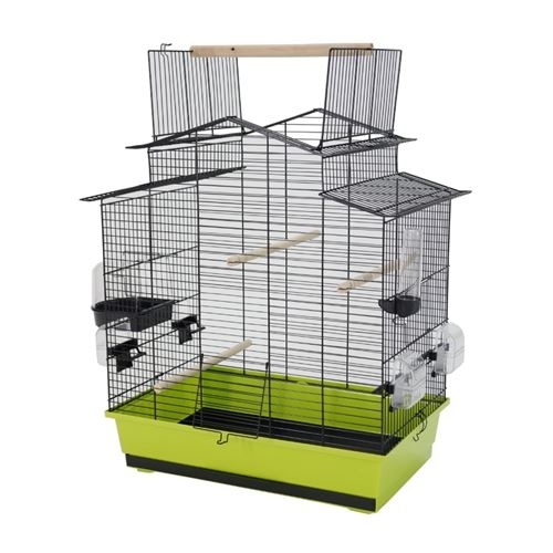Klatka Inter Zoo dla Papugi Falistej, Nimfy, Kanarka Iza 3 Ocynk 585x380x650mm niebieska
