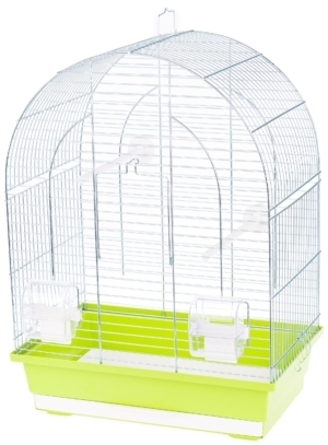Klatka Inter Zoo dla Papugi Falistej Lusi 1 Ocynk 390x250x530mm pomarańczowa