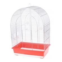 Klatka Inter Zoo dla Papugi Falistej, Nimfy, nierozłączki Lusi 2 Ocynk 450x280x630 pomarańczowa