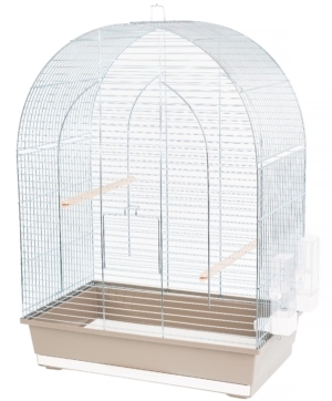 Klatka Inter Zoo dla Papugi Falistej, Nimfy, nierozłączek Lusi 3 Ocynk540x340x750mm beż