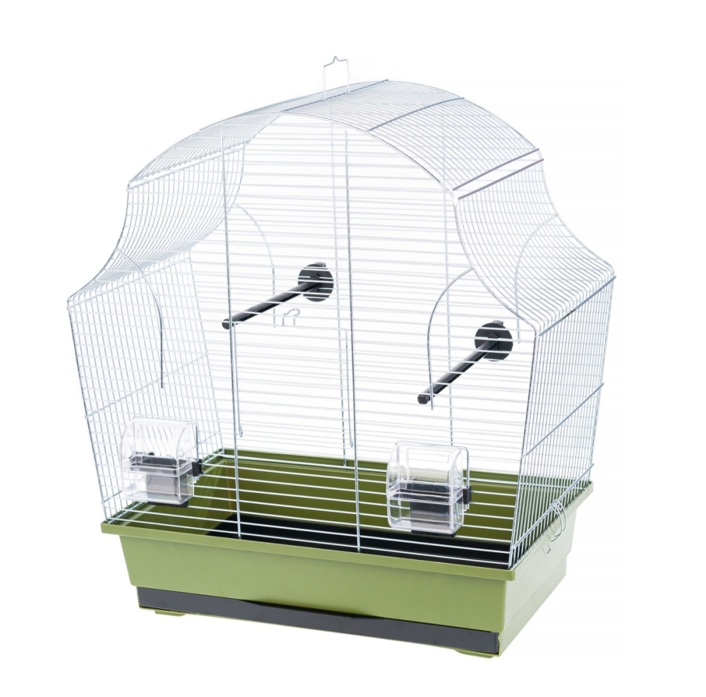 Klatka Inter Zoo dla Papugi Falistej Margot 2 Ocynk 505x280x540mm zielona