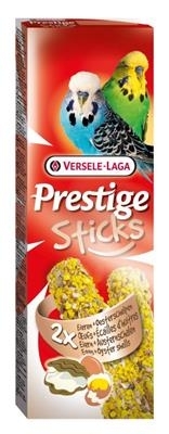 Pokarm dla papugi falistej Versele Laga Prestige Sticks Budgies Eggs & Oyster shells 60g - kolby jajeczno-wapienne