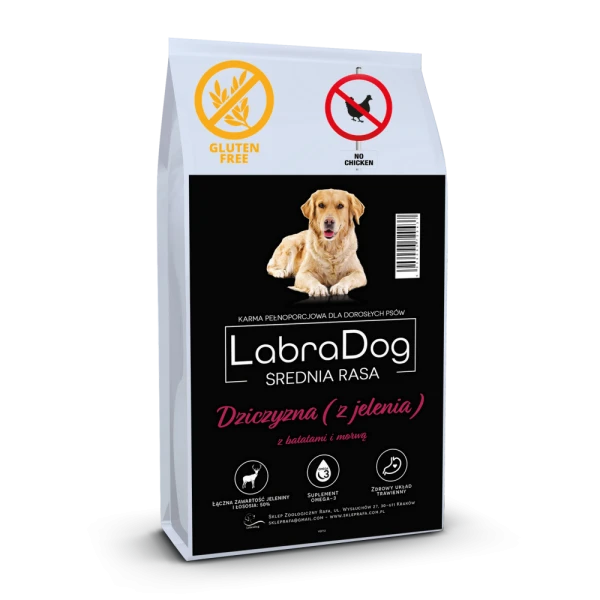 Karma sucha dla psa dorosłego LabraDog Superfood Dziczyzna