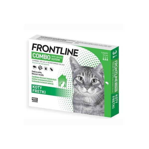 Frontline COMBO na kleszcze i pchły krople dla kota 0.5ml (
