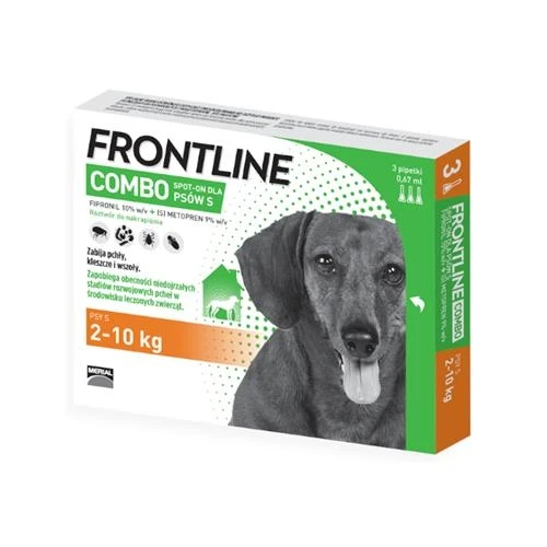 Frontline Combo "S" psy od 2kg do 10kg 3 szt