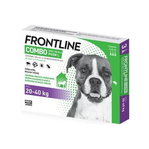 Frontline Combo "L" przeciw kleszczom i pchłom psy od 20kg 