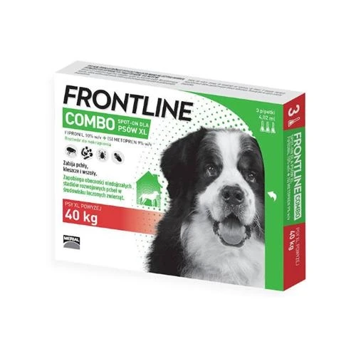 Frontline Combo "XL" przeciw kleszczom i pchłom psy od 40kg