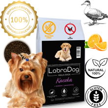 Karma sucha dla psa dorosłego LabraDog Superfood DGF Kaczka z batatami i pomarańczą mała rasa