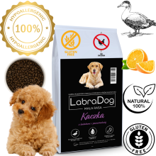 Karma sucha dla psa dorosłego LabraDog Superfood DGF Kaczka z batatami i pomarańczą mała rasa
