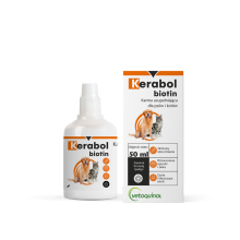 VETOQUINOL KERABOL krople 20 ml wypadanie włosów, łamliwość, matowa, sucha skóra