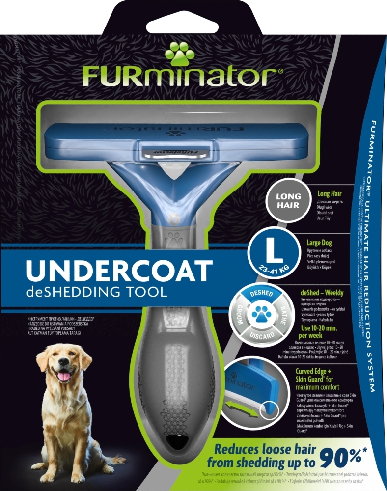 FURMINATOR dla psów długowłosych - Large rozmiar L