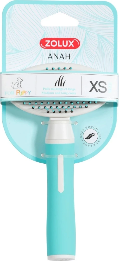 ZOLUX ANAH Miękka szczotka z wysuwanymi igłami dla szczeni