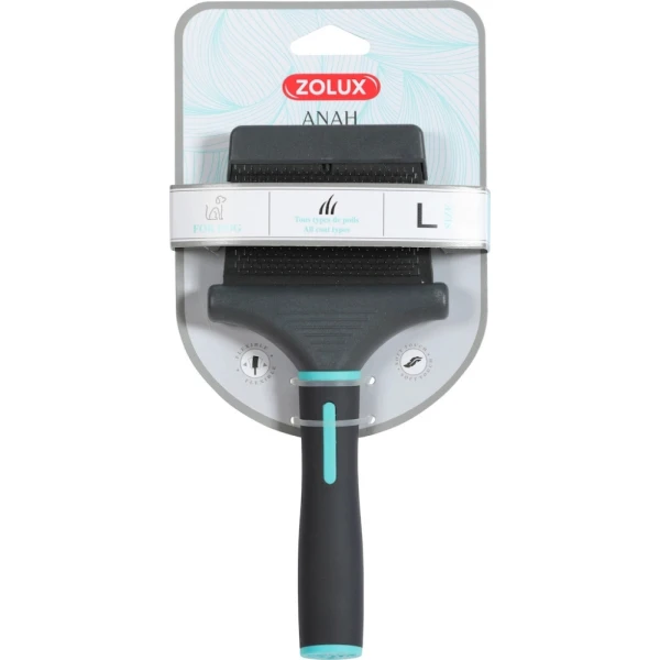 ZOLUX ANAH Dwustronna elastyczna szczotka duża pudlówka