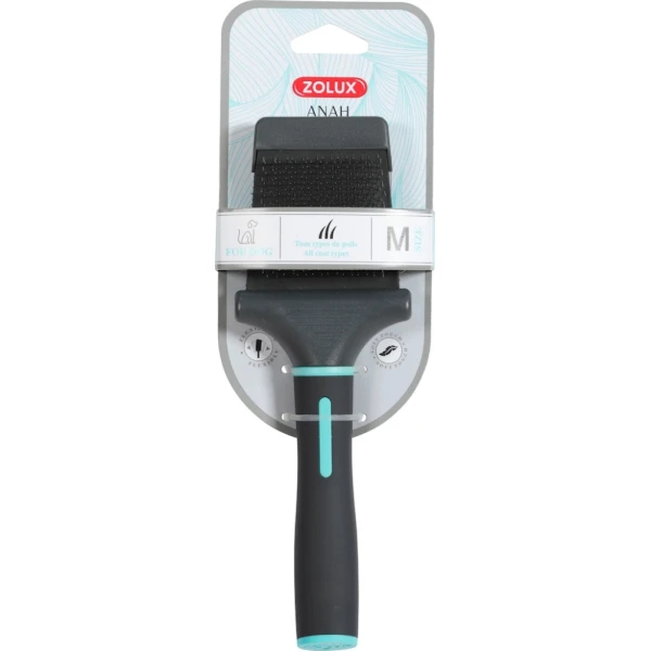 ZOLUX ANAH Dwustronna elastyczna szczotka średnia pudlówka