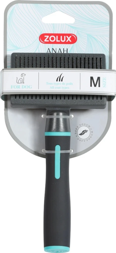 ZOLUX ANAH Szczotka pudlówka z wysuwanymi igłami średnia