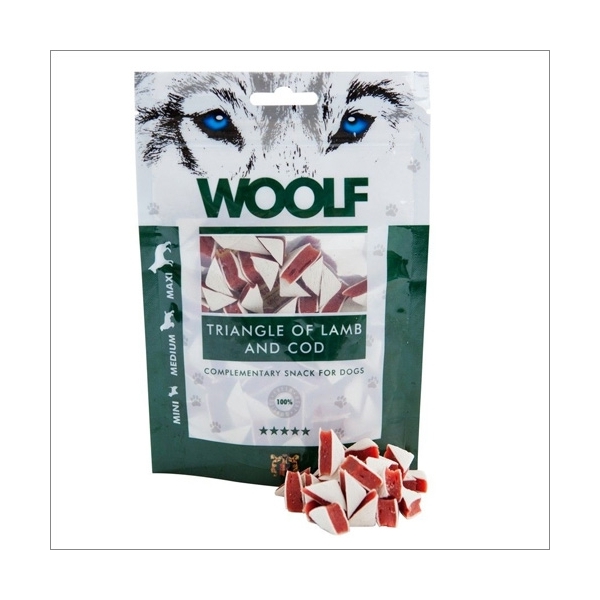 Przysmak dla psów Brit Woolf Triangle Of Lamb And Cod 100G
