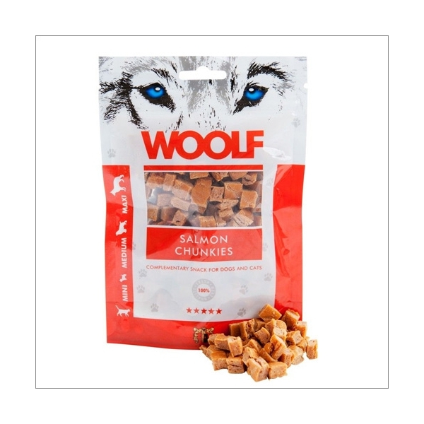 Przysmak dla psów Brit Woolf Salmon Chunkies Łosoś 100 g