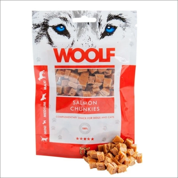 Przysmak dla psów Brit Woolf Salmon Chunkies Łosoś 100 g