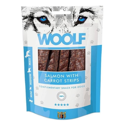 Przysmak dla psów Brit Woolf Salmon with Carrot Strips 100 g