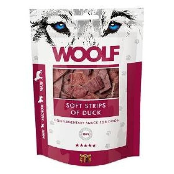 Przysmak dla psów Brit Woolf Soft Strips of Duck 100g