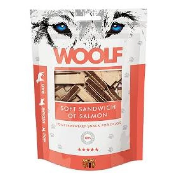 Przysmak dla psów Brit Woolf Soft Sandwich of Salmon 100g