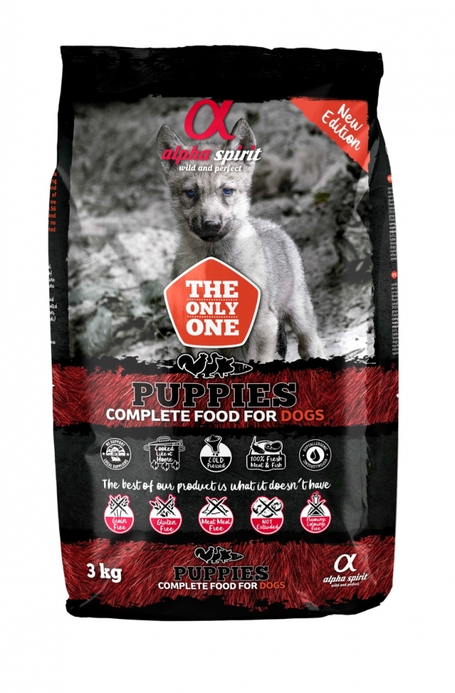 Karma sucha dla psa Alpha Spirit sucho-miękka Puppies 9kg