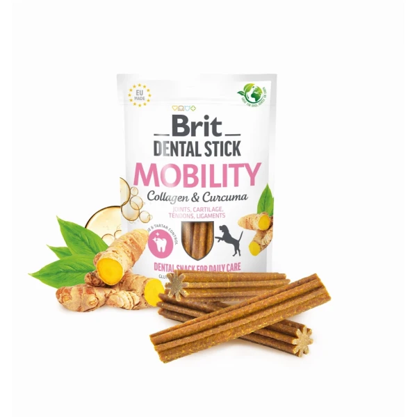 Przysmak dla psów  Brit Dental Stick Mobility with Curcuma 