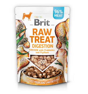 Przysmak dla psów BRIT CARE Dog Raw Treat Digestion Chicken with Probiotics and Psyllium 40g