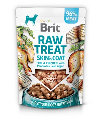 Przysmak dla psów BRIT CARE Dog Raw Treat Skin & Coat Fish