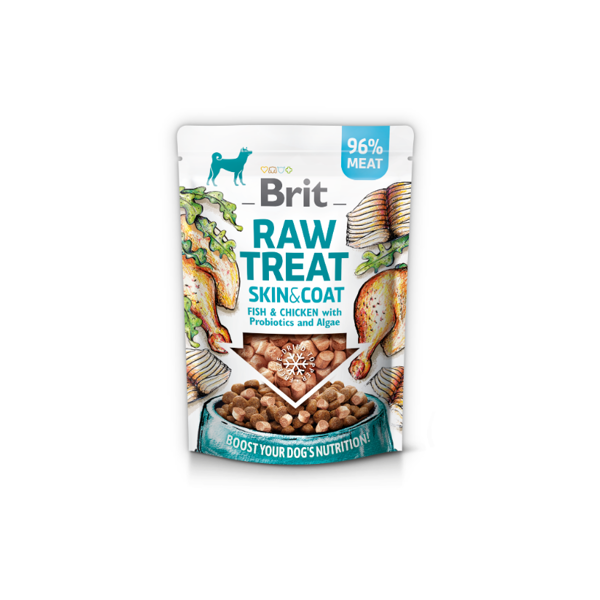 Przysmak dla psów BRIT CARE Dog Raw Treat Skin & Coat Fish 