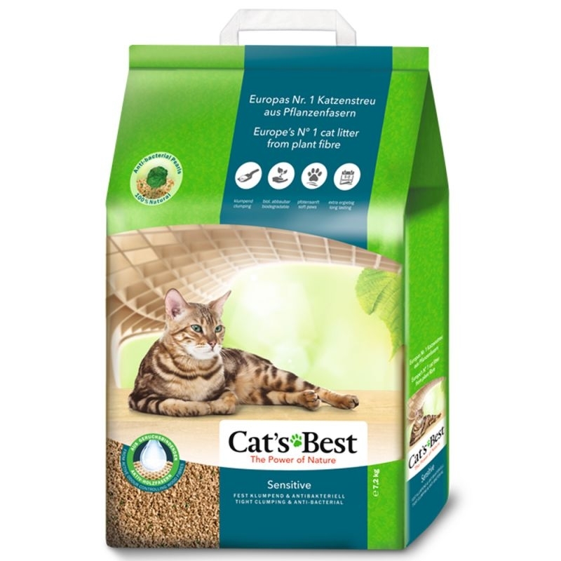 Żwirek dla kota J.Rerrenmaier  Cat's Best  zbrylający  Sensitive 8L