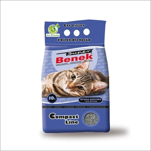 Żwirek dla kota Benek Super Comp Zapach Bryza Mors 10l, 25l
