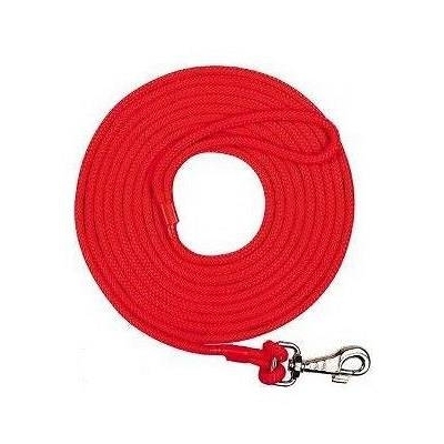 Chaba Smycz treningowa linka dla psa rozm. 10mm/15m kolor czerwona
